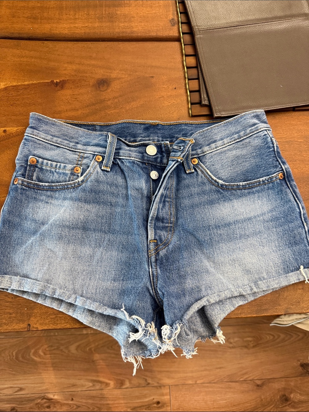 Levi's Light Blue 501 Shorts
